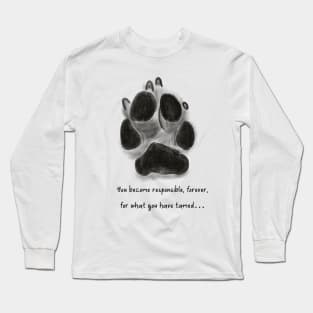 dog paw print Long Sleeve T-Shirt